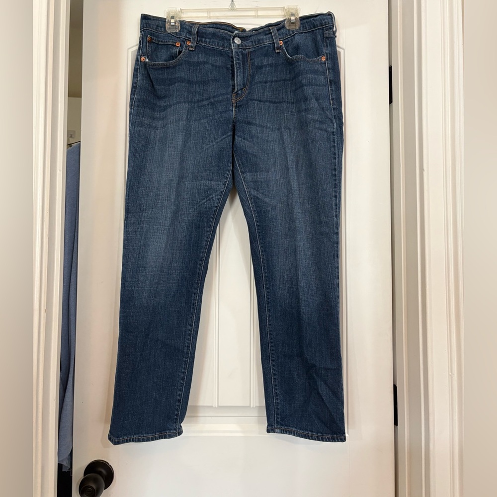 Lee Women's Dark Blue Straight Leg Jeans